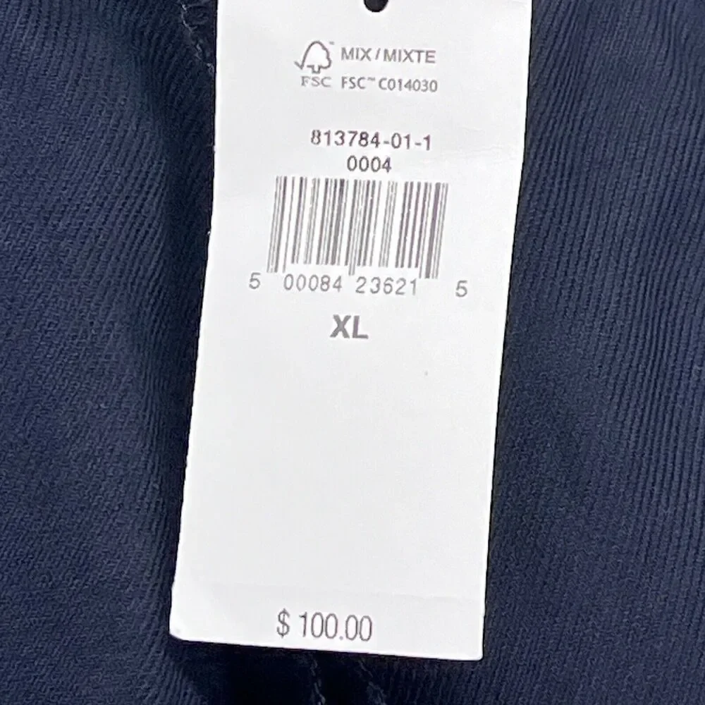 Banana Republic‎ Pull On Linen Blend Crop Pants Women’s Sz XL Navy NEW